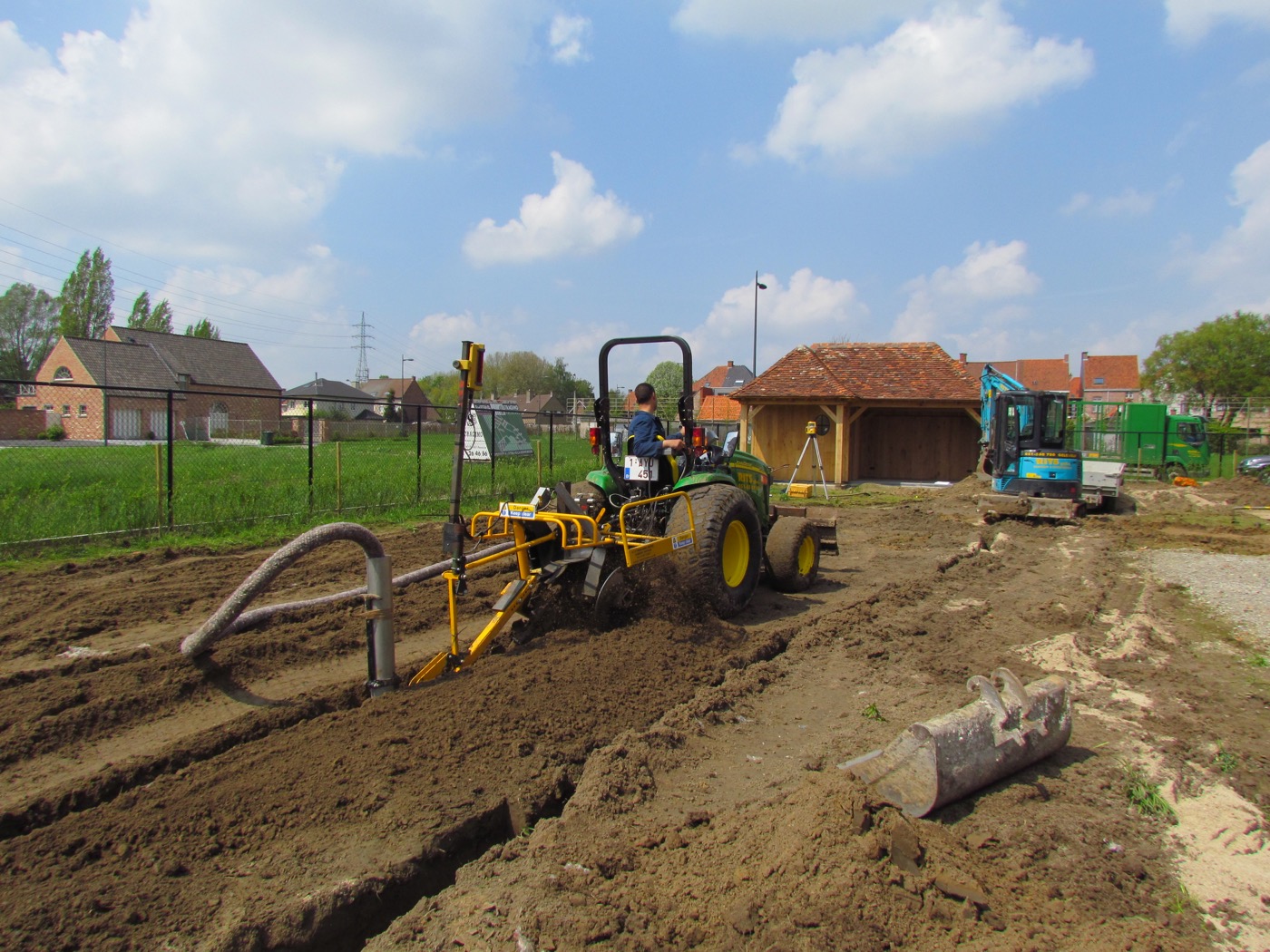Rits Drainage paardenpiste